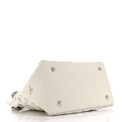 Louis Vuitton Mahina Beaubourg Hobo MM Snow Orage Blue 4 of 9
