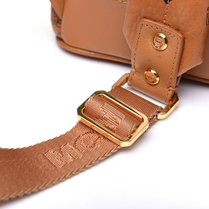 MCM Visetos Studded Medium Stark M Backpack Cognac 17 of 18