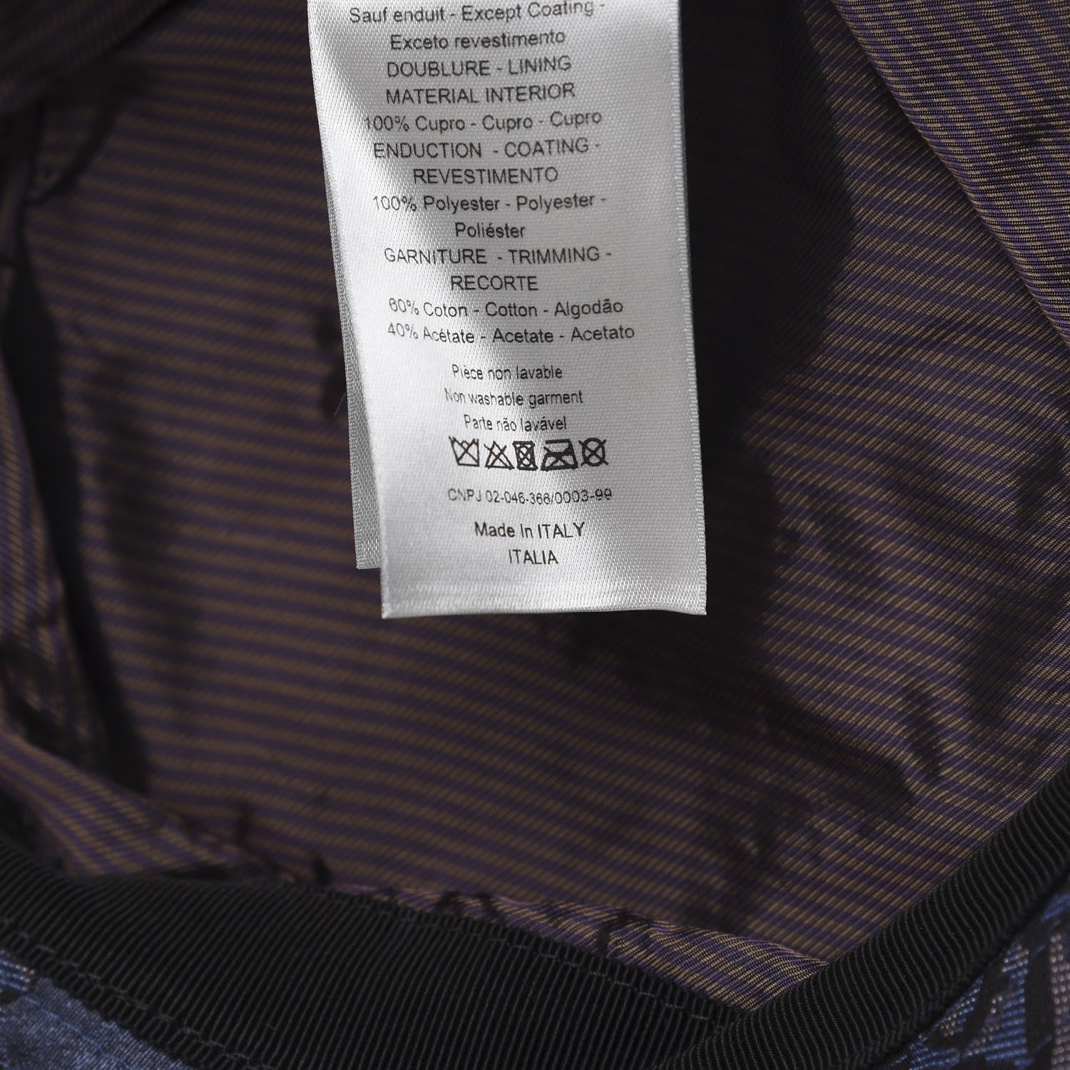 Christian Dior Nylon Oblique Jacquard Bucket Hat M Bleu 5 of 6