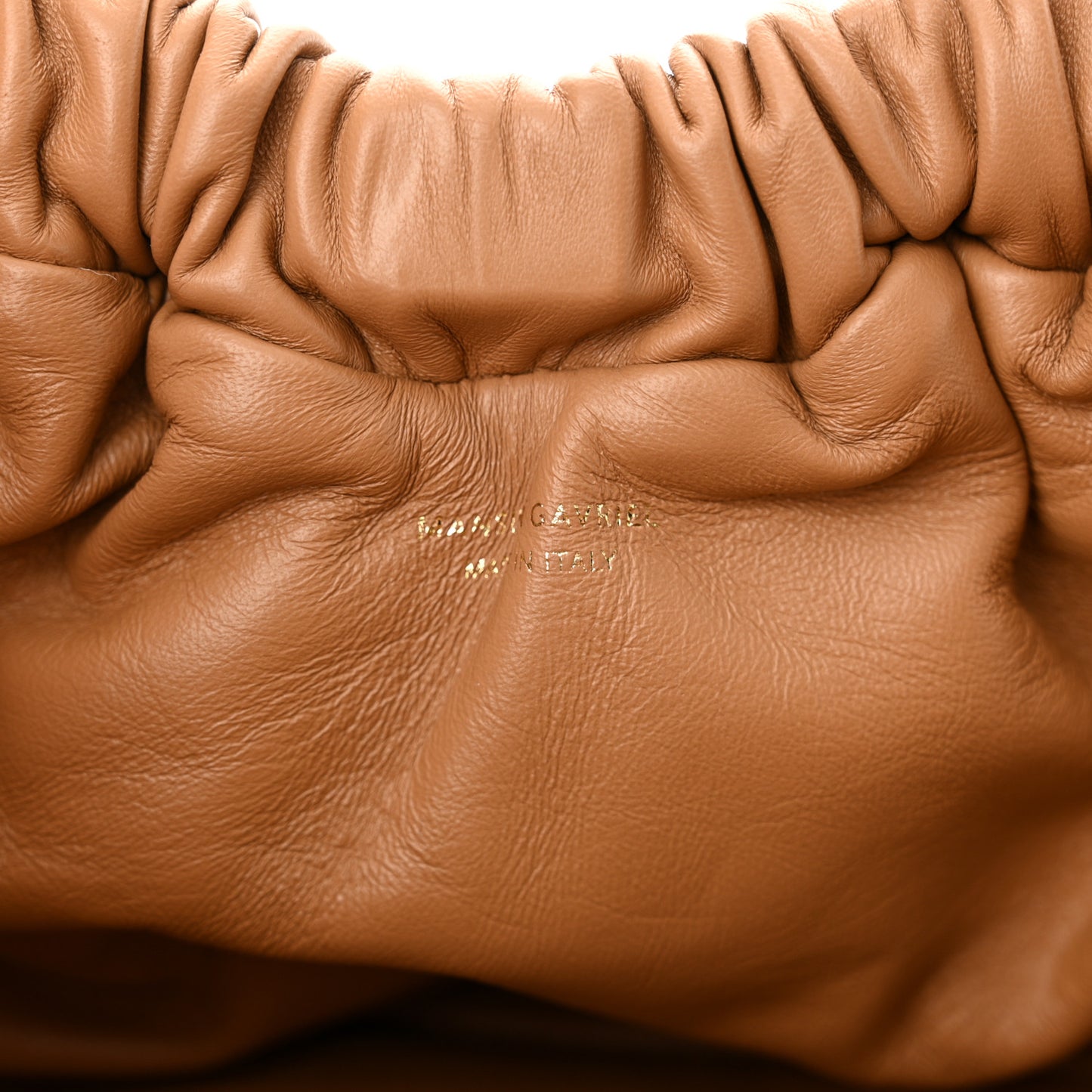 Shearling Mini Cloud Clutch Natural