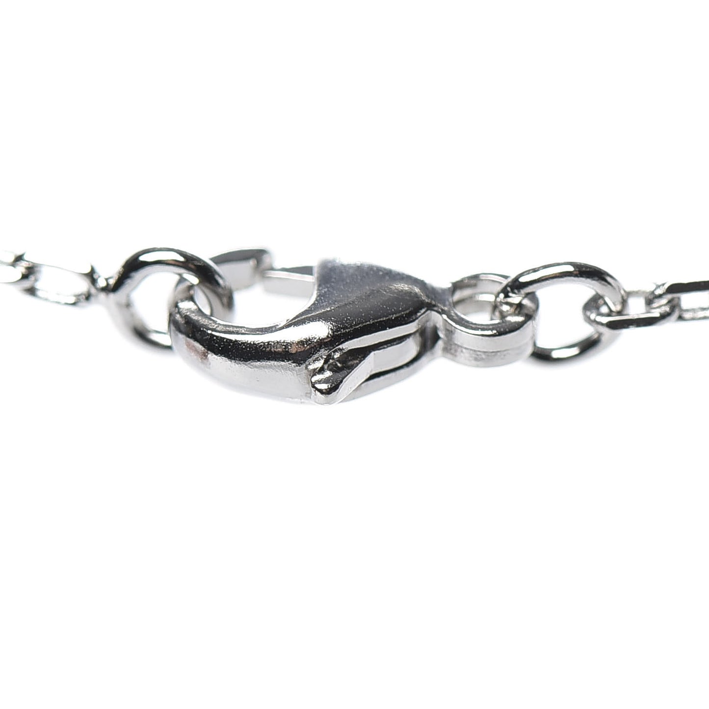 Lacquered Palladium Pop H Pendant Necklace Rose Dragee