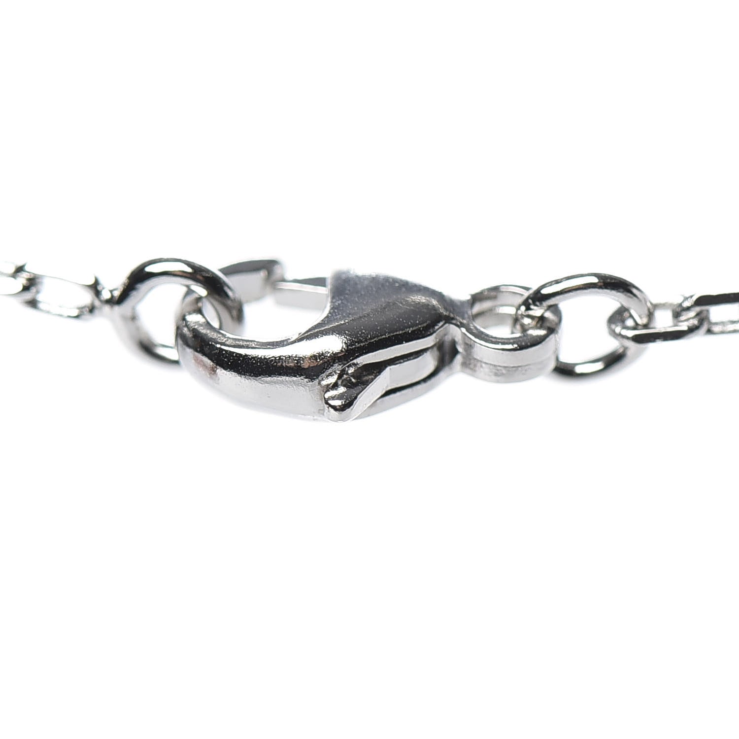 Hermes Lacquered Palladium Pop H Pendant Necklace Rose Dragee 4 of 5
