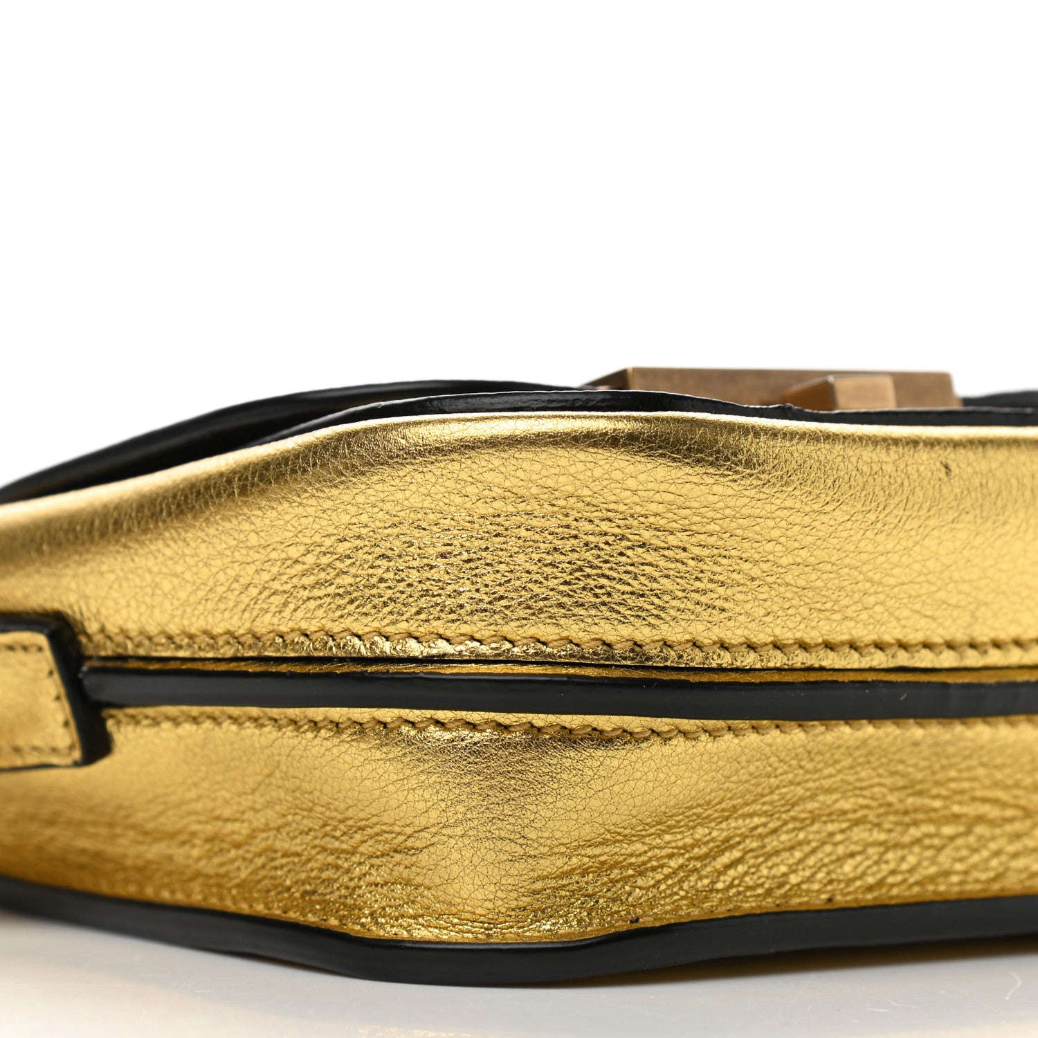 Saint Laurent Metallic Grained Calfskin Mini Betty Satchel Gold 8 of 9