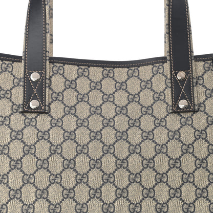 Gucci GG Plus Monogram Medium Signature Web Loop Tote Navy 8 of 10