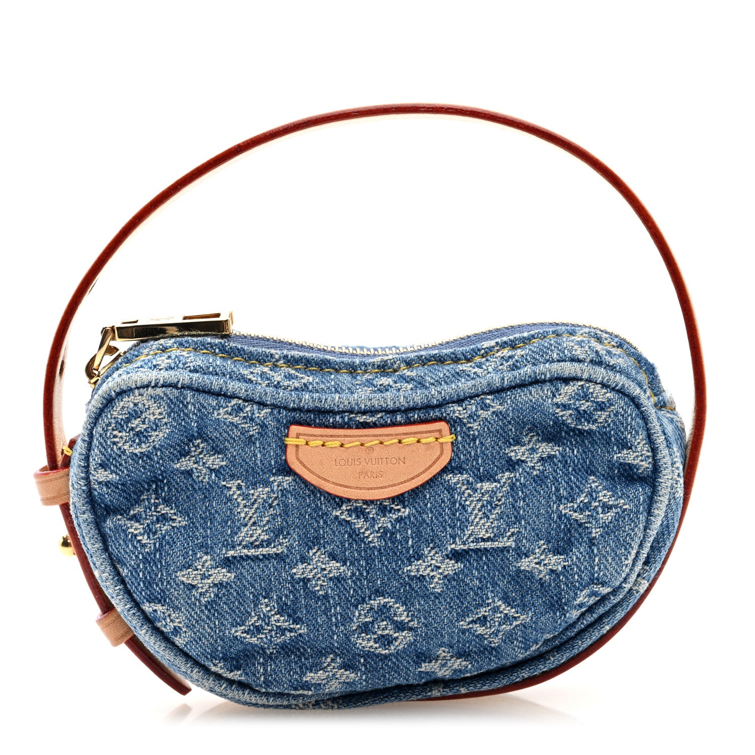 Louis Vuitton Monogram Denim Croissant Pochette Blue Blue 1 of 6