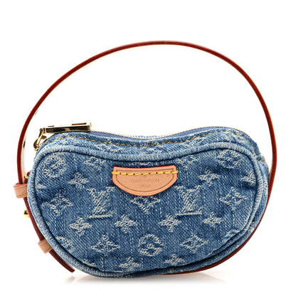 Louis Vuitton Monogram Denim Croissant Pochette Blue Blue 1 of 6