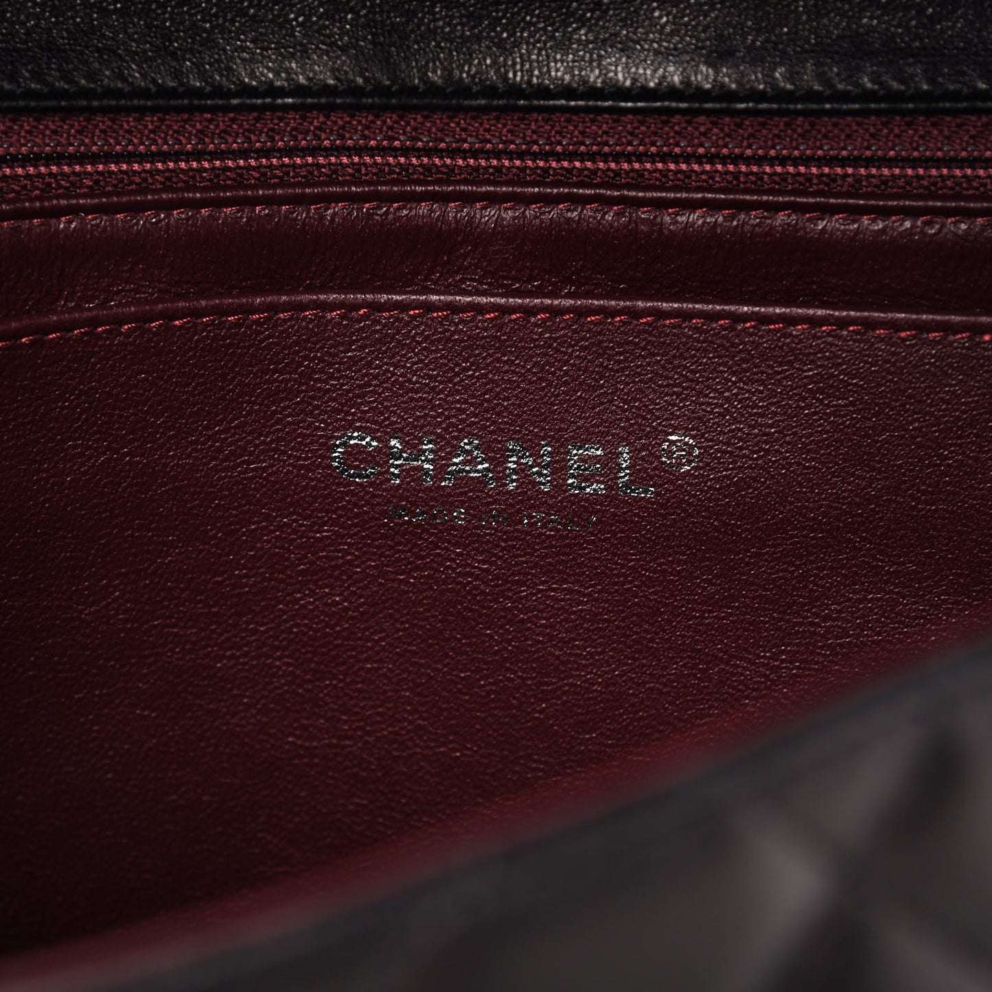 Lambskin Quilted Jumbo Single Flap Black