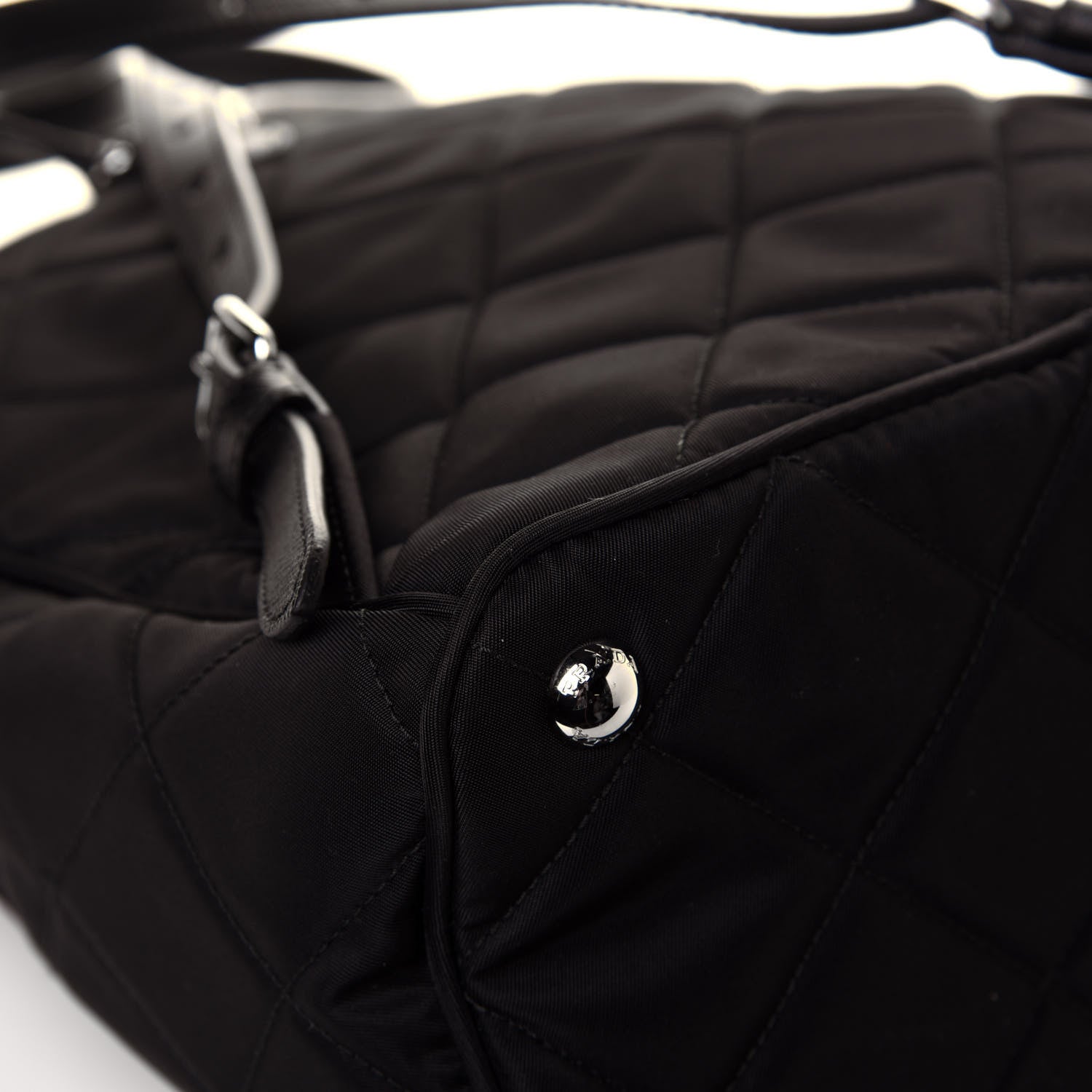 Prada Nylon Tessuto Impuntu Quilted Backpack Black 9 of 10