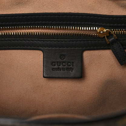 Gucci GG Supreme Monogram Bees Medium Padlock Tote Beige Oro Black 6 of 16
