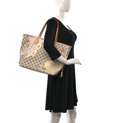 Louis Vuitton Damier Azur Nautical Neverfull MM 2 of 9