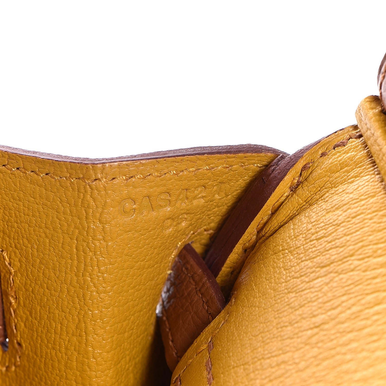 Hermes Togo Swift Officier Birkin 25 Gold Ambre 31 of 35