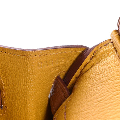 Hermes Togo Swift Officier Birkin 25 Gold Ambre 31 of 35