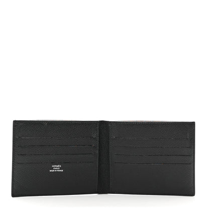 Hermes Epsom Citizen Twill Compact Wallet Black 5 of 7