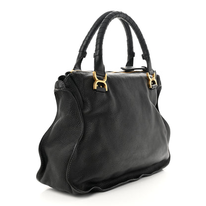 Chloe Calfskin Large Marcie Satchel Black 3 of 10