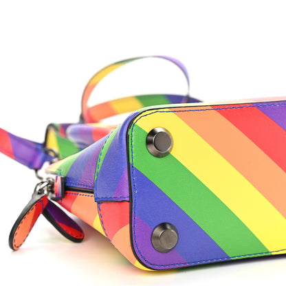 Balenciaga Smooth Calfskin Logo Rainbow XXS Ville Top Handle Bag Multicolor 5 of 9