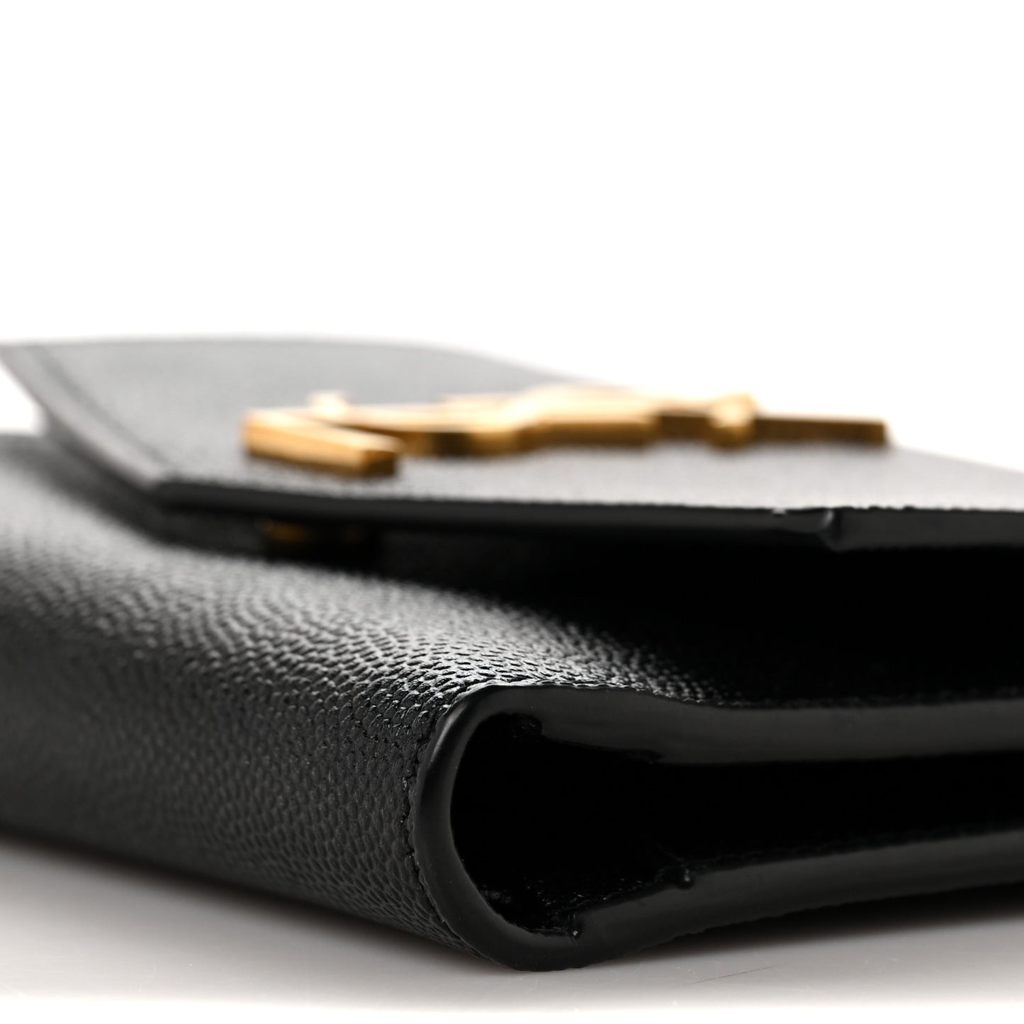 Grain De Poudre Monogram Bi-Fold Wallet Black