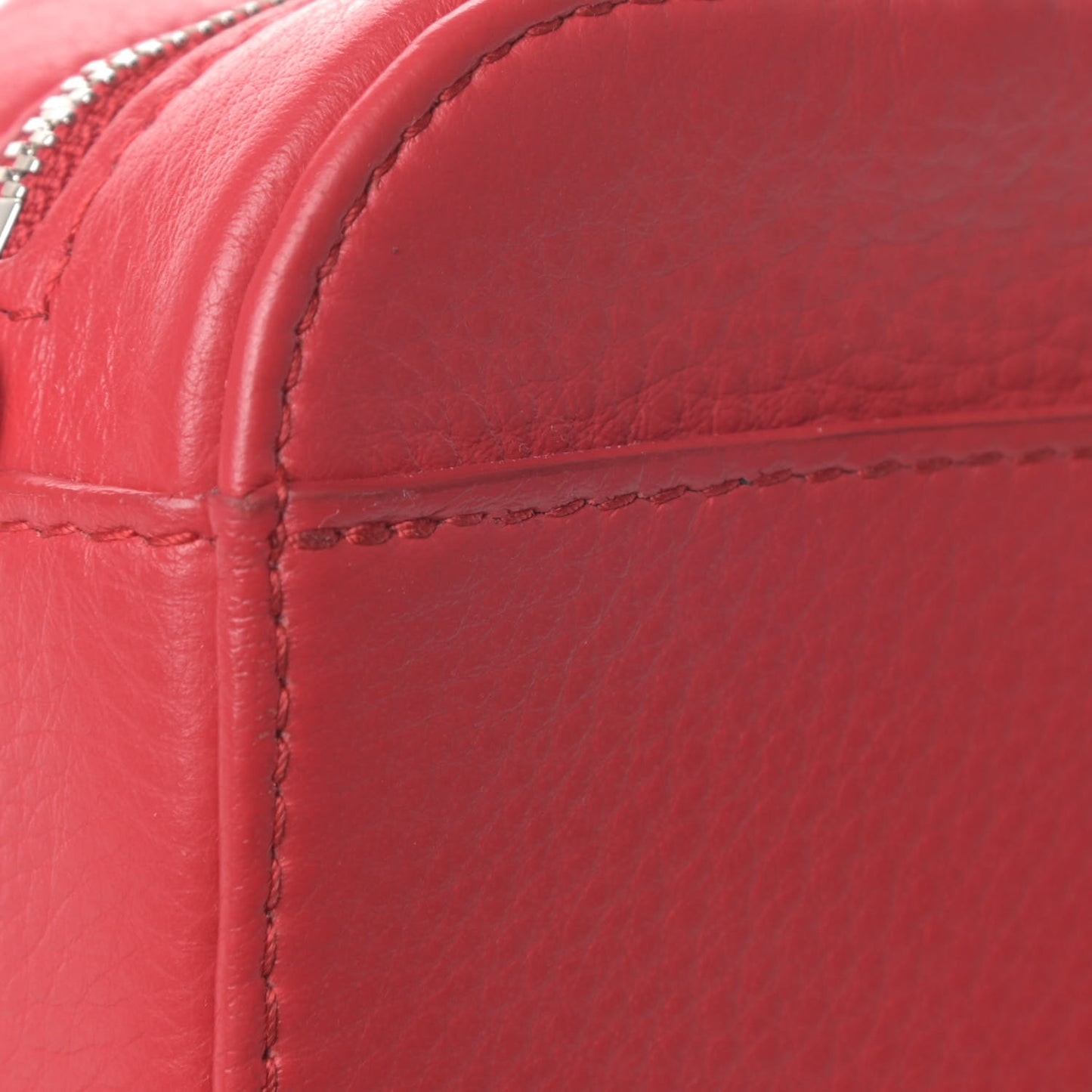 Calfskin Logo XS Everyday Camera Bag Rouge Lantern Black