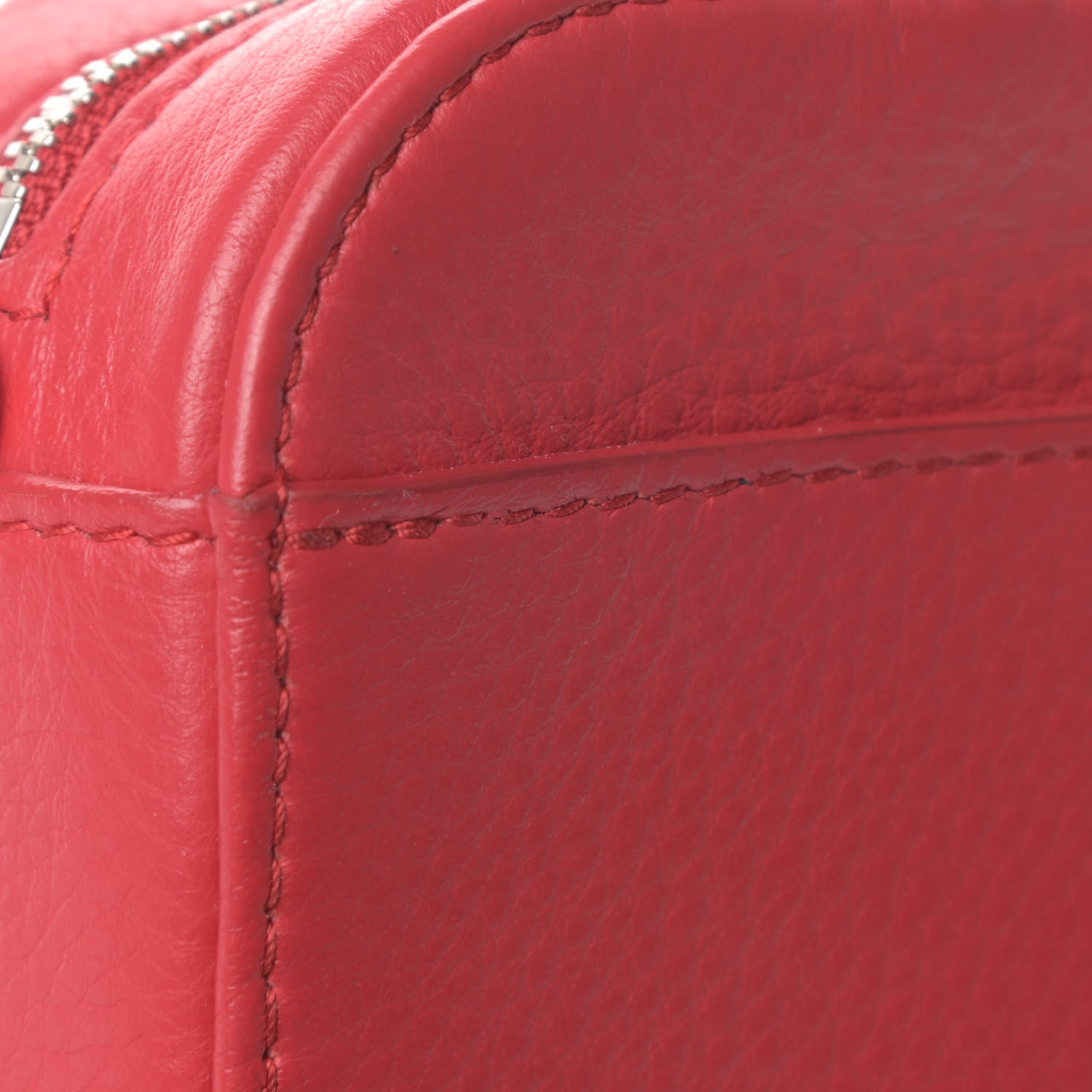 Balenciaga Calfskin Logo XS Everyday Camera Bag Rouge Lantern Black 13 of 14