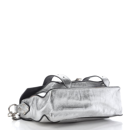 Proenza Schouler Metallic Lambskin PS1 Tiny Satchel Silver 3 of 9