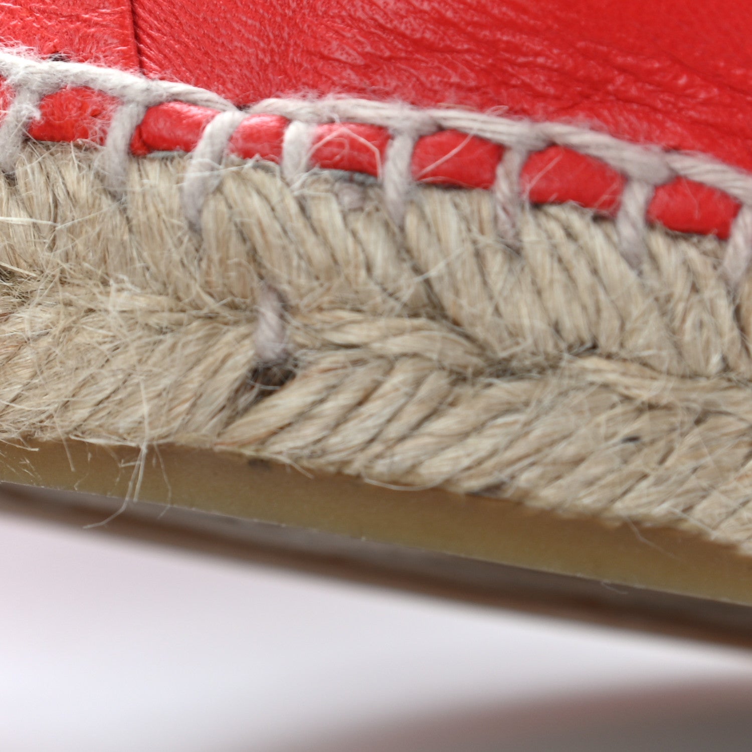 Chanel Lambskin CC Espadrilles 37 Red 12 of 18