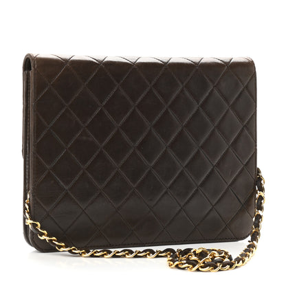Chanel Lambskin Quilted Small Single Flap Brown 2 of 14