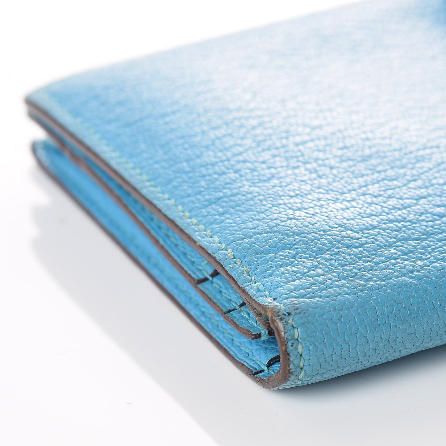 Chevre Mysore Bearn Gusset Wallet Bleu Azteque