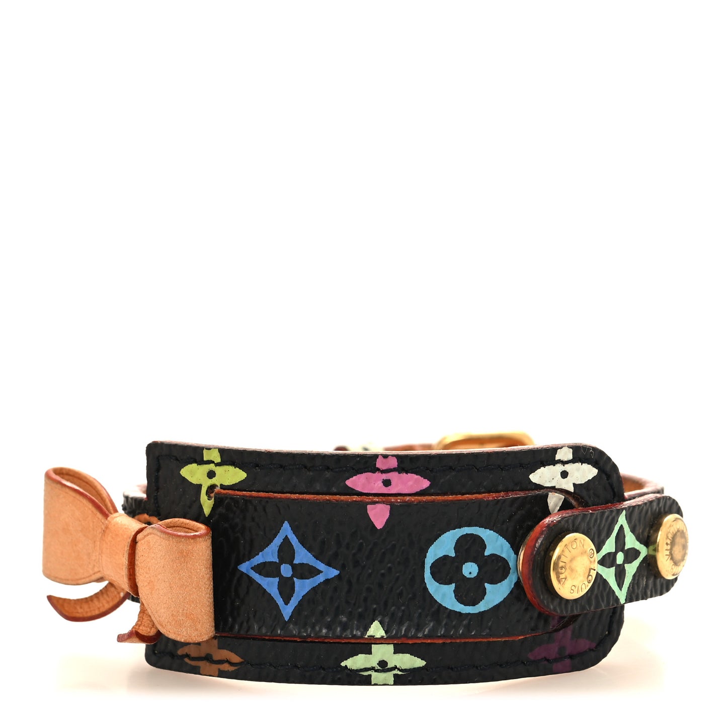 Monogram Multicolor Address Wish Bracelet Black