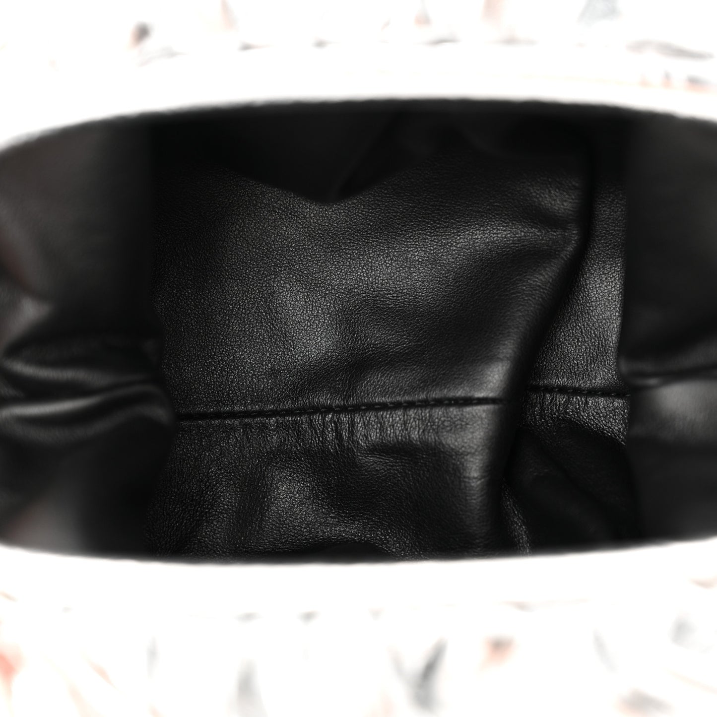 Metallic Bark Calfskin The Mini Pouch Silver