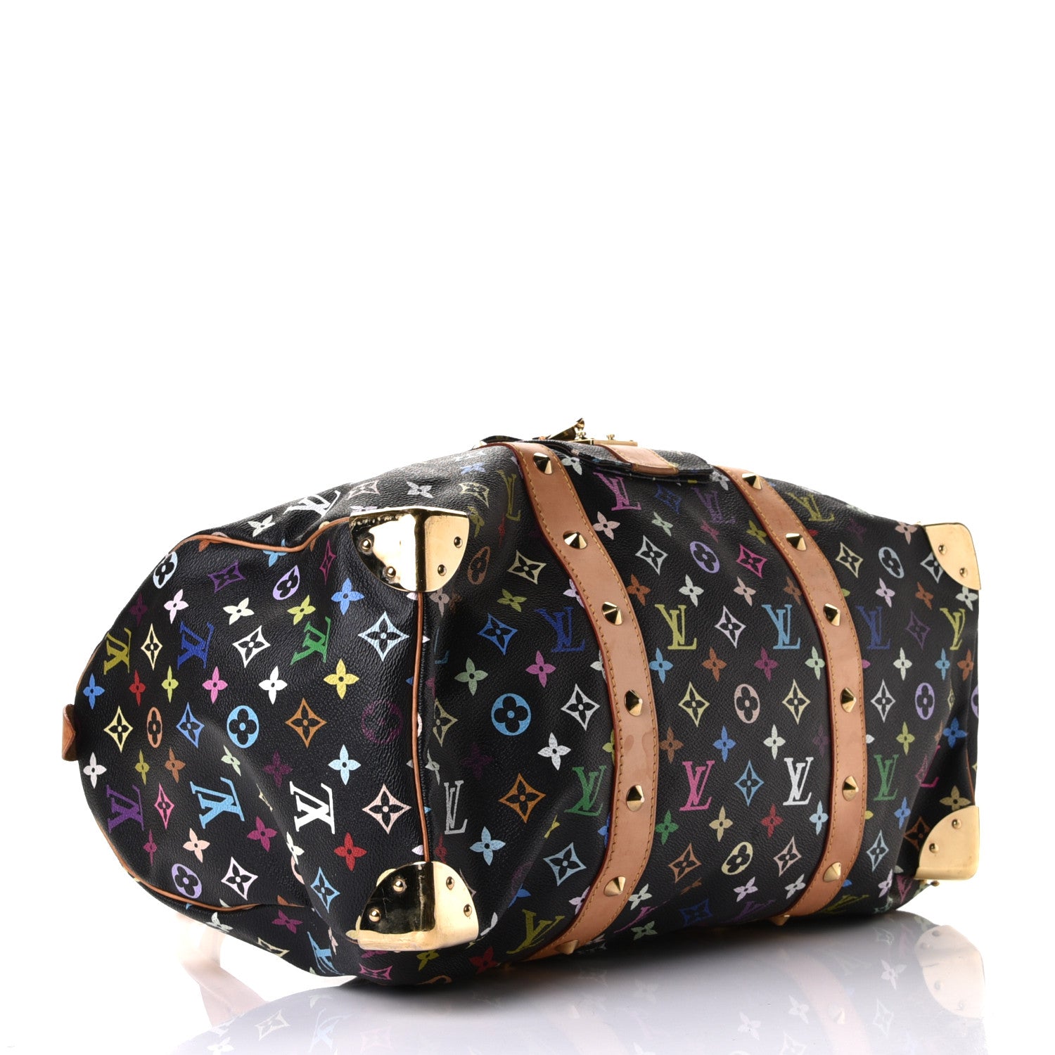 Louis Vuitton Monogram Multicolor Keepall 45 Black 3 of 12