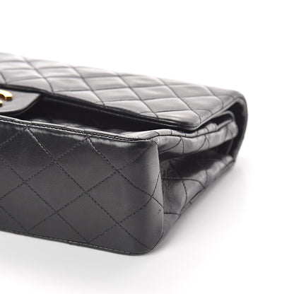 Chanel Lambskin Quilted Medium Double Flap Black 10 of 10
