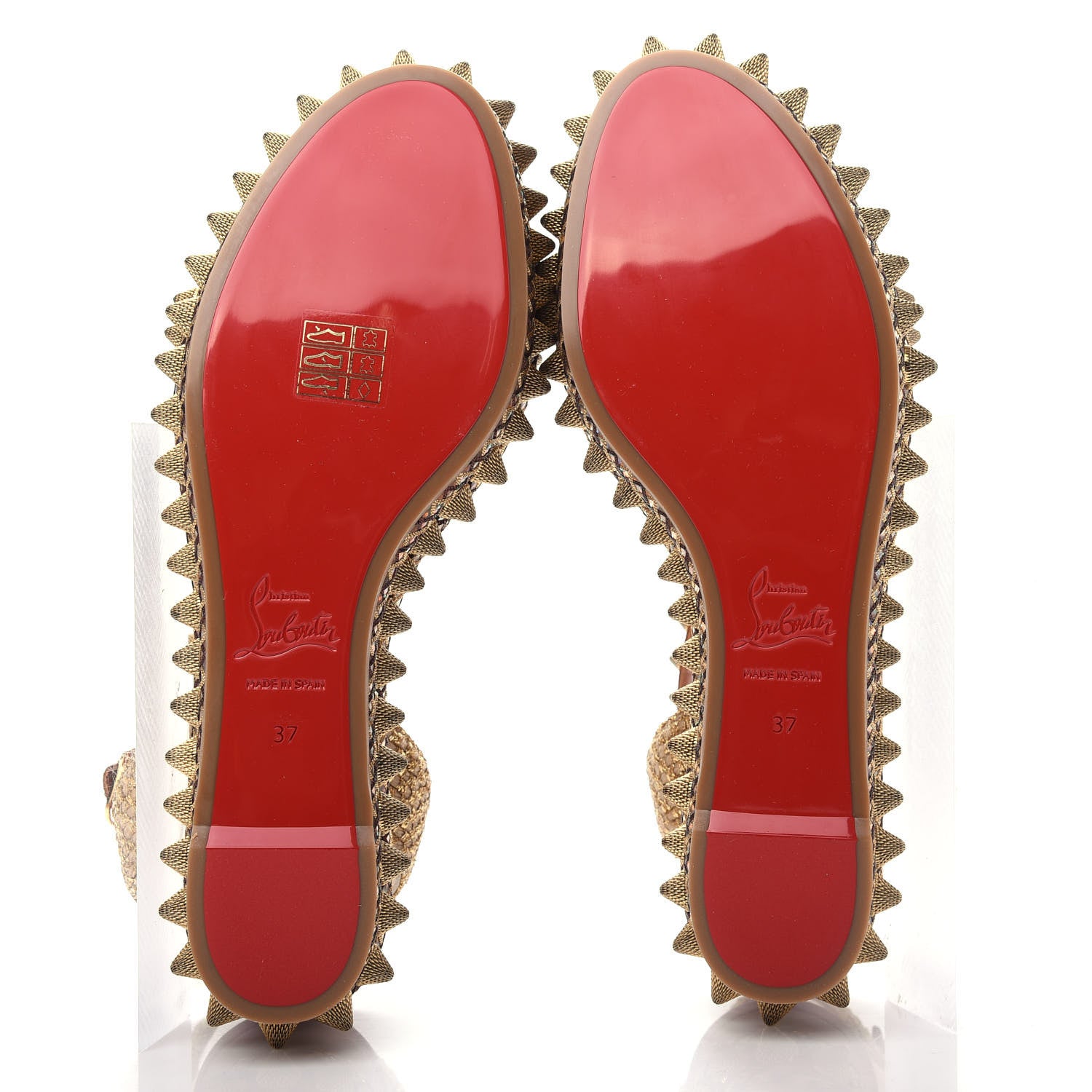 Christian Louboutin Calfskin Cordorella 60 Platform Sandals 37 Version Cuoio 6 of 10