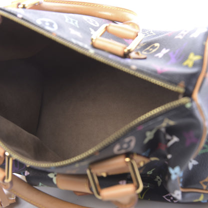 Louis Vuitton Monogram Multicolor Speedy 30 Black 5 of 9
