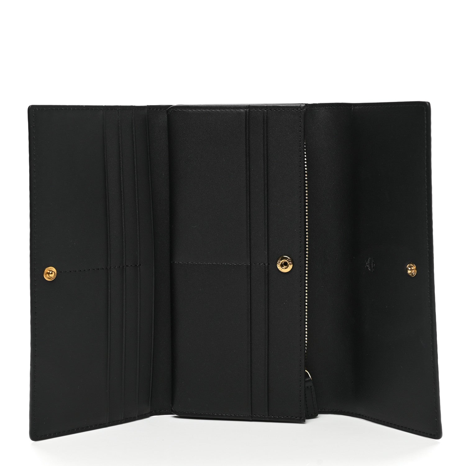 MCM Metallic Visetos Continental Flap Wallet Gold 5 of 10