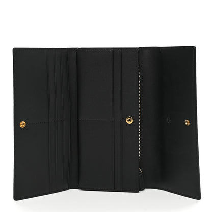 MCM Metallic Visetos Continental Flap Wallet Gold 5 of 10