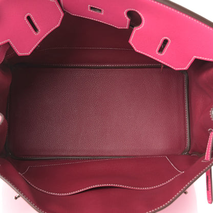 Hermes Epsom Candy Birkin 35 Rose Tyrien Rubis 5 of 13