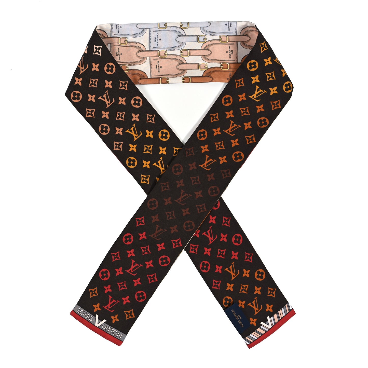 Silk Monogram My LV Tags Bandeau Brown