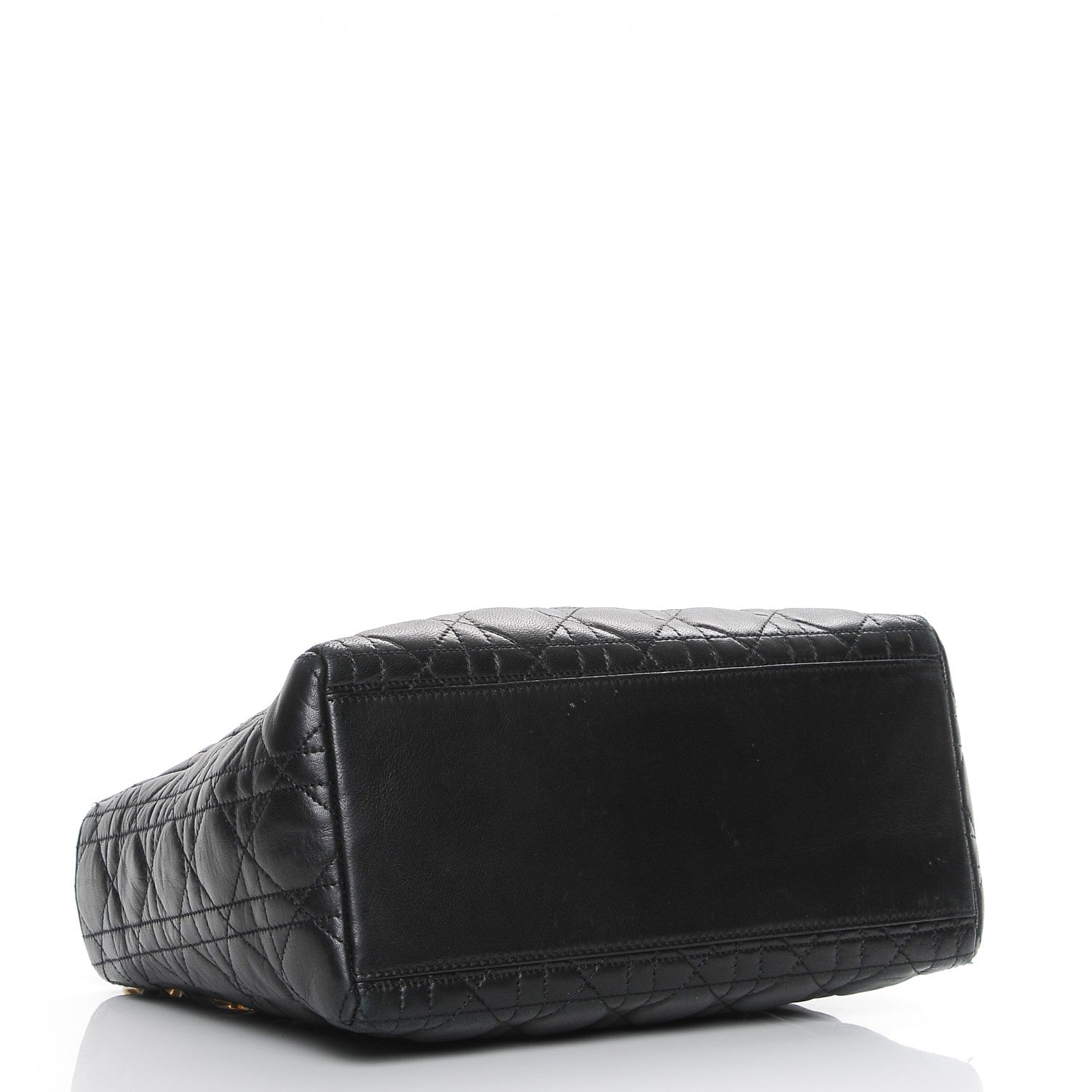 Christian Dior Lambskin Cannage Medium Lady Dior Black 5 of 12