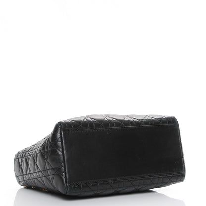 Christian Dior Lambskin Cannage Medium Lady Dior Black 5 of 12