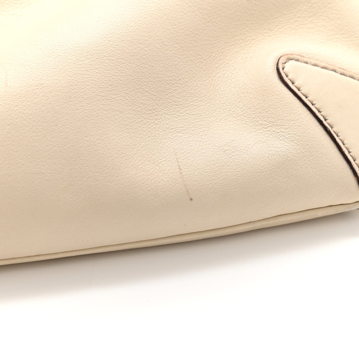 Calfskin Creole Hobo White