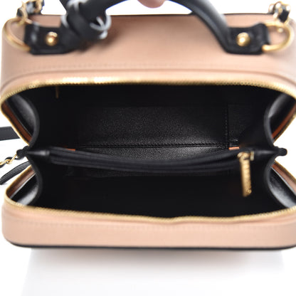 Chanel Caviar Quilted Medium CC Filigree Vanity Case Beige Black 7 of 9