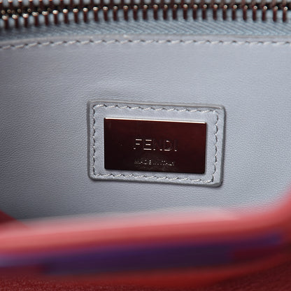 Fendi Vitello Seta Shiny Nappa Medium Peekaboo Iconic Satchel Ribes Azzurro Polvere 8 of 13