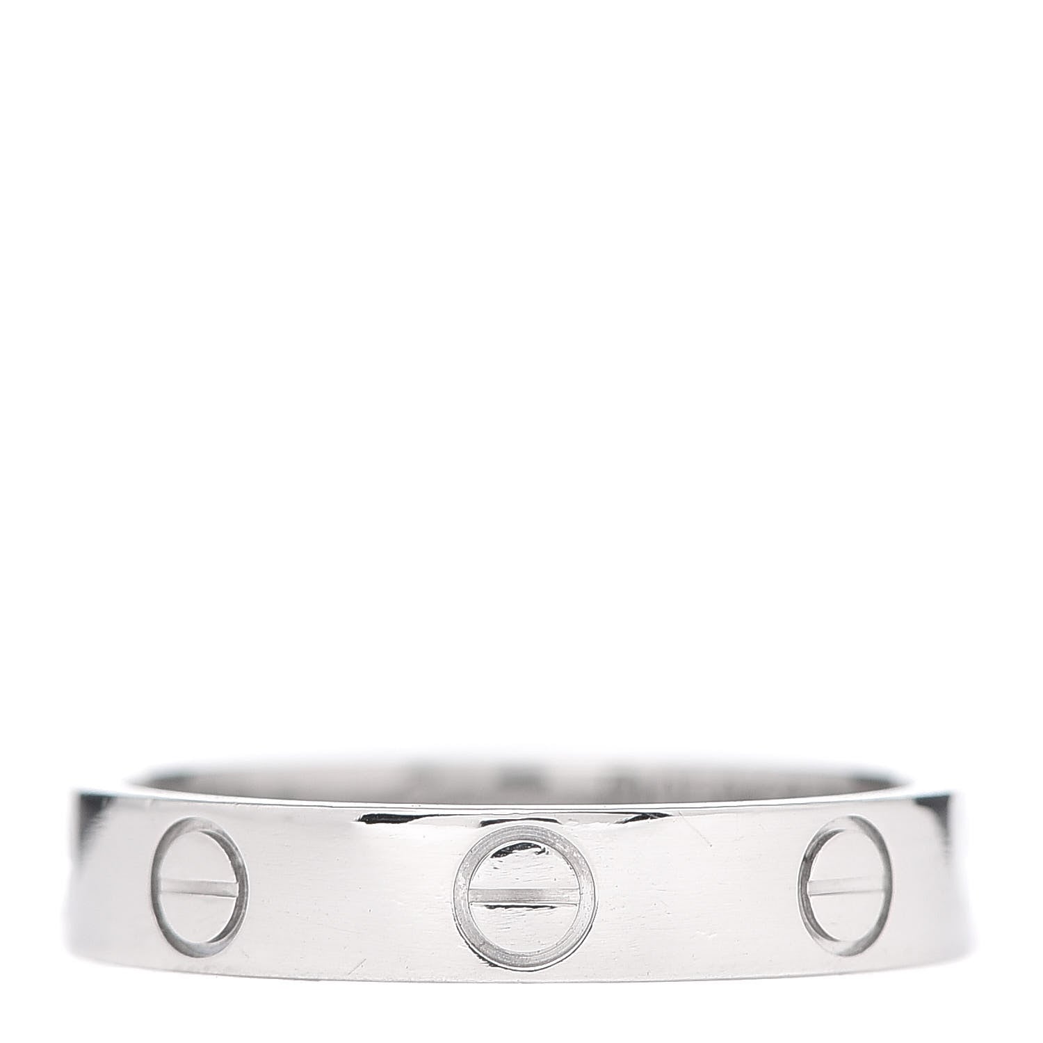 Cartier Platinum 3.5mm LOVE Wedding Band Ring 52 6 1 of 5