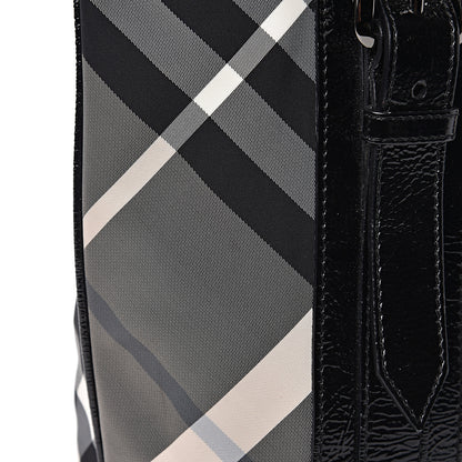Burberry Nylon Beat Check Victoria Tote Black 10 of 14