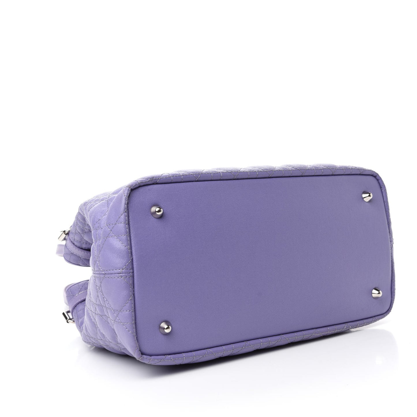 Coated Canvas Cannage Medium Panarea Tote Lilac