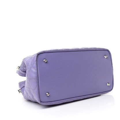 Christian Dior Coated Canvas Cannage Medium Panarea Tote Lilac 4 of 16