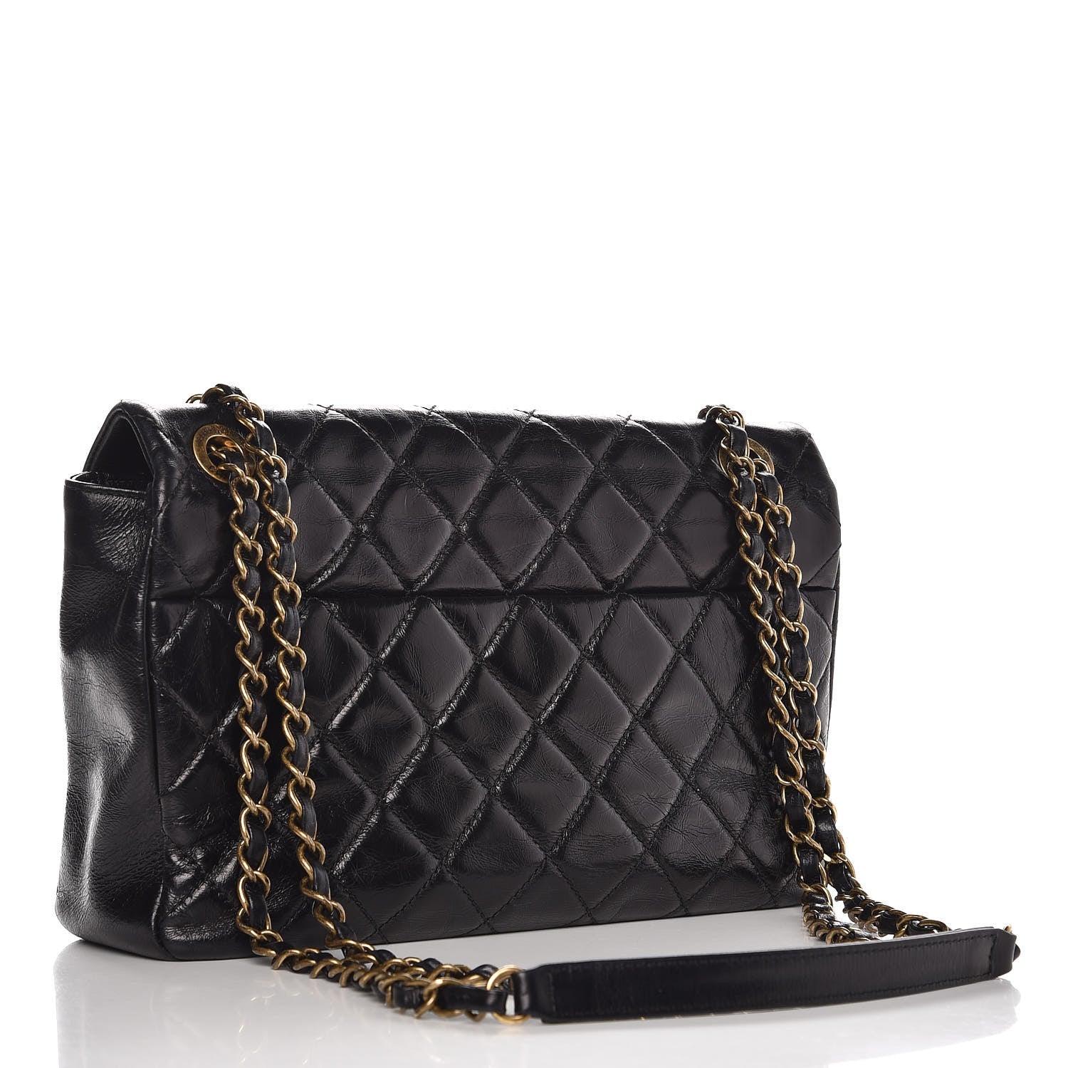 Chanel Calfskin Python Urban Mix Flap Black 3 of 12