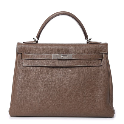Hermes Togo Kelly Retourne 32 Etoupe 1 of 35