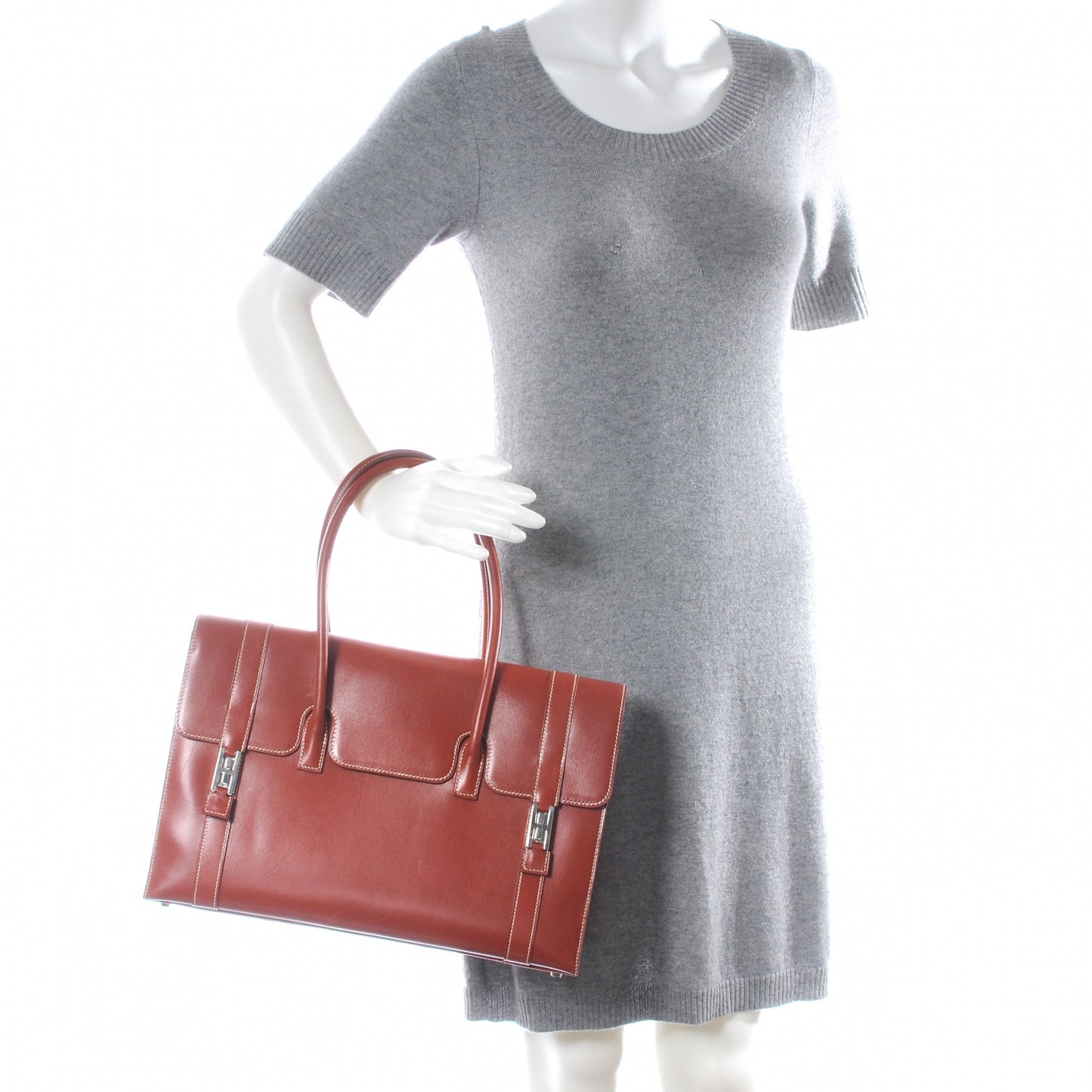 Box Leather Drag 36 Brique