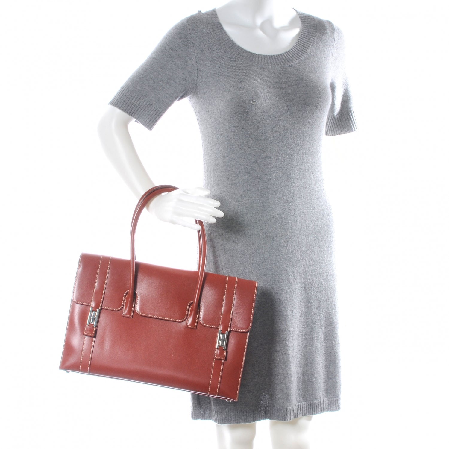 Hermes Box Leather Drag 36 Brique 2 of 6