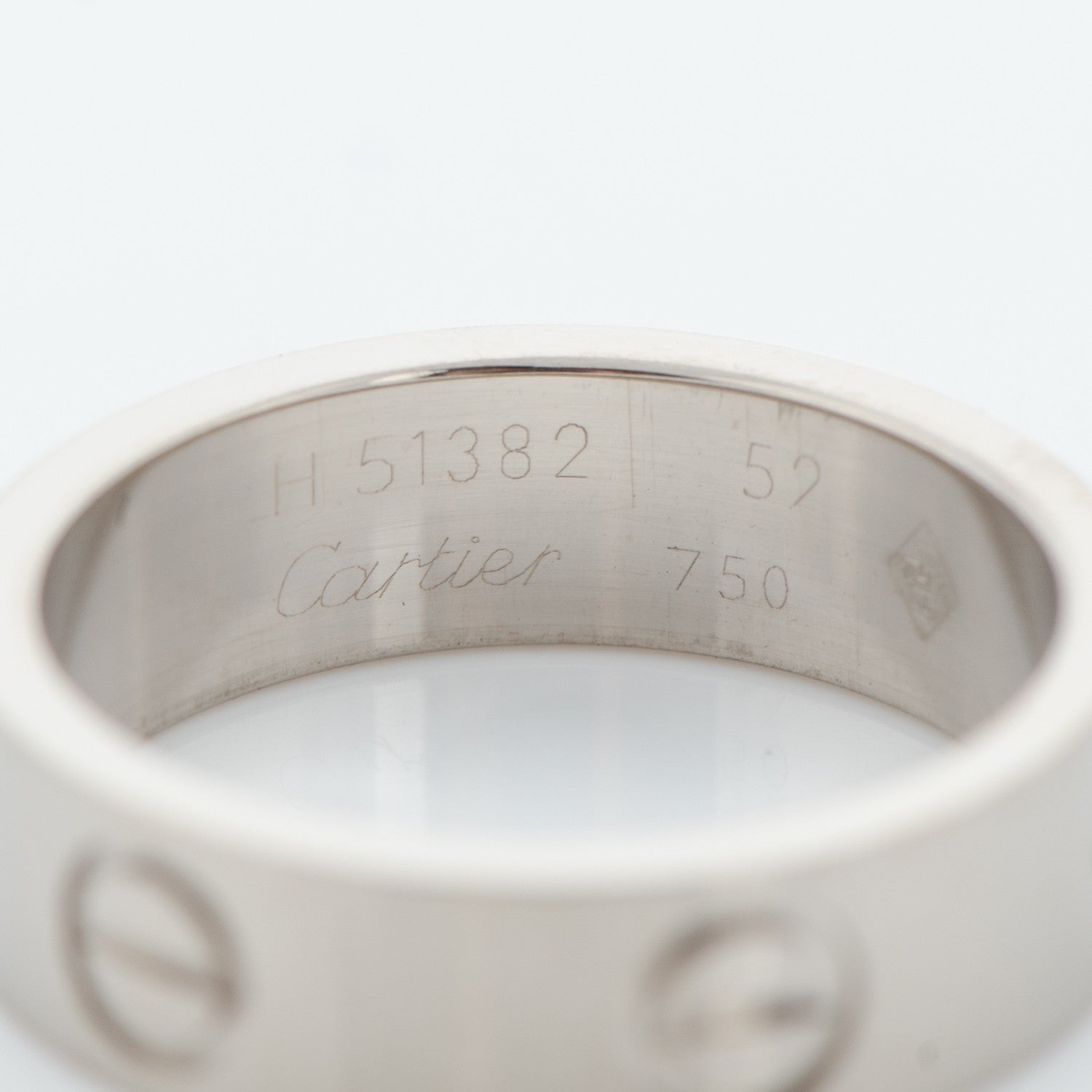 Cartier 18K White Gold 5.5mm LOVE Ring 52 6 4 of 4